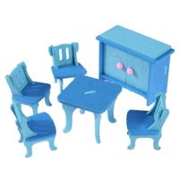 Simulatie miniatuur houten meubilair kids speelgoed Doll House set (554) - thumbnail