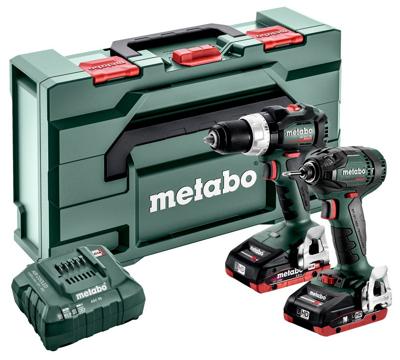 Metabo Accu Combo Set 2.1.12: SB 18LT BL+SSD 18 LTX 200 BL | 18 V | 2 x LiHD 4.0 Ah, ASC 55 | In Metabox - 685124000