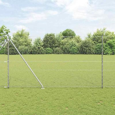 VidaXL Afrasteringspaal zilver 10 x 1,5 m (36 mm gaas) staal VidaXL Afrasteringspaal zilver 10 x 1,5 m (36 mm gaas) staal