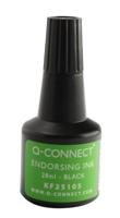 Q-CONNECT stempelinkt, flesje van 28 ml, zwart - thumbnail