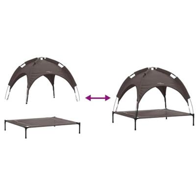 VidaXL Hondenbed bruin 90 x 81 x 80,5 cm staal VidaXL Hondenbed bruin 90 x 81 x 80,5 cm staal
