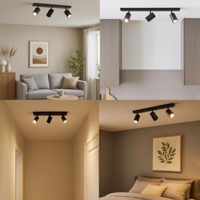 Brilliant Zwarte plafondspotJello 3-lichts - G99729/76