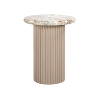 Richmond Ronde Bijzettafel 'Coronel' Marmer, 50cm - thumbnail