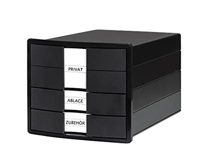 HAN IMPULS 1017-13 Ladebox Zwart DIN A4, DIN C4 Aantal lades: 3
