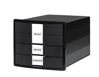 HAN HA-1017-13 Ladenkast Impuls Zwart 3 Gesloten Laden, Met Inzet - thumbnail