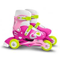 MEISJE 2 in 1 Inline skates drie wielen maat 27-30 SKIDS CONTROL - thumbnail
