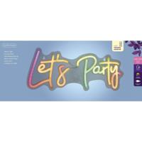 Ledbord lumineo indoor usb neon let's party - thumbnail