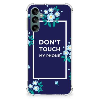 Samsung Galaxy A24 Anti Shock Case Flowers Blue DTMP Samsung Galaxy A24 Anti Shock Case Flowers Blue DTMP