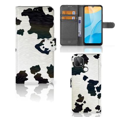 OPPO A15 | Telefoonhoesje | Met pasjeshouder | Koeienvlekken