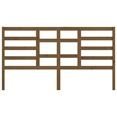 Hoofdbord 186x4x104 cm massief grenenhout honingbruin