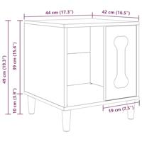 Hondenhuis Sonoma 44 x 42 x 49 cm Bewerkt hout - thumbnail