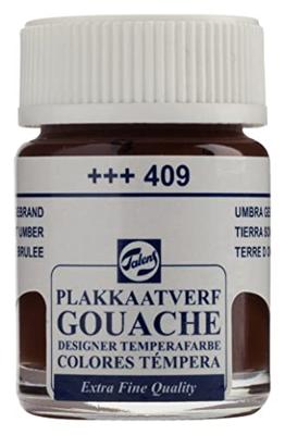 Talens plakkaatverf Extra Fijn flacon van 16 ml, omber gebrand Talens plakkaatverf Extra Fijn flacon van 16 ml, omber gebrand