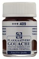 Talens plakkaatverf Extra Fijn flacon van 16 ml, omber gebrand - thumbnail