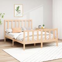 Bedframe zonder matras massief grenenhout 160x200 cm - thumbnail