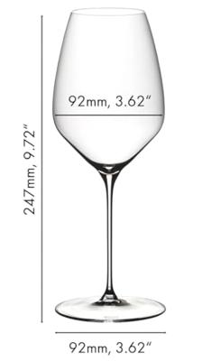 Riedel Wijnglazenset - Witte Wijnglazen - Veloce - Riesling - 570 ml - 4 Stuks