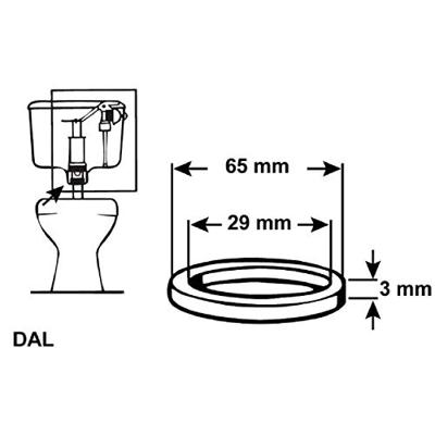 Cornat Dichting Afloop Spoelkast Dal - TEC380422 Cornat Dichting Afloop Spoelkast Dal - TEC380422