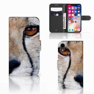 Apple iPhone Xr | Telefoonhoesje | Met pasjeshouder | Cheetah