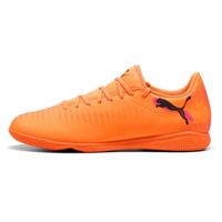 PUMA Future 8 Play Zaalvoetbalschoenen (IN) Oranje Roze Zwart - thumbnail
