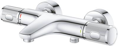 Grohe QuickFix Precision Feel thermostatische badkraan met gravering chroom