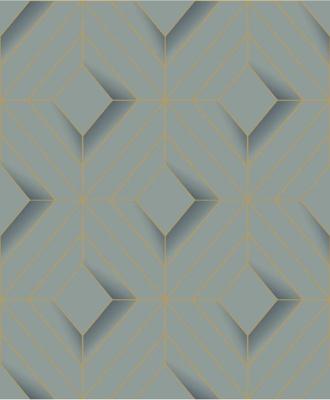 Dutch Wallcoverings Behang Galactik Ruit Groen/Goud L614-01