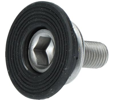 Crank bevestigingsbout met afdekkap Shimano FC-TX501 / FC-TY501 - Zwart/Zilver