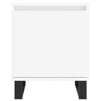 Nachtkastjes 2 st 40x30x50 cm bewerkt hout wit - thumbnail