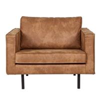WOOOD Fauteuil 'Rodeo', kleur cognac - thumbnail