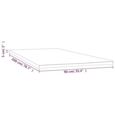VidaXL Dekmatras 90x200x5 cm