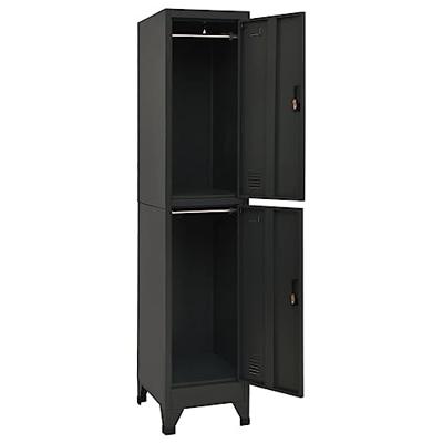Lockerkast 38x45x180 cm staal antracietkleurig - thumbnail