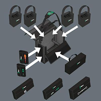 Wera 2go 2 xl gereedschapskoffer gereedschapskist (zwart)