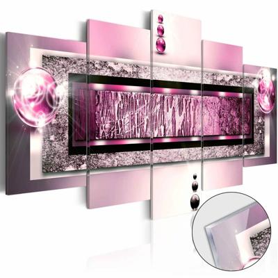 Afbeelding op acrylglas - Droom in het roze, 5luik