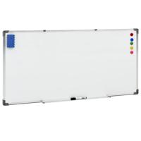 VidaXL Whiteboard magnetisch 110x60 cm staal wit - thumbnail