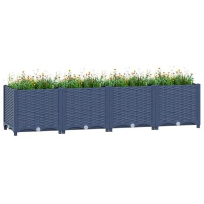 VidaXL Plantenbak verhoogd 160x40x38 cm polypropyleen VidaXL Plantenbak verhoogd 160x40x38 cm polypropyleen