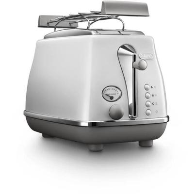 Broodrooster - DELONGHI - CTOC2103.W - 900 W - 2 sleuven - Wit