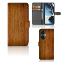 OnePlus Nord CE 3 Lite | Book Style Case | Donker Hout - thumbnail