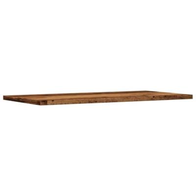 Wandschappen 4 st 60x30x1,5 cm bewerkt hout oud houtkleurig - thumbnail