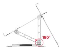 Unitek OT180SL01 360° verstelbare laptopstandaard 10-16” - thumbnail