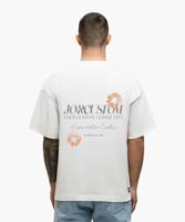 Jorcustom Flowers Loose Fit T-Shirt Heren Wit/Oranje - Maat S - Kleur: WitOranje | Soccerfanshop - thumbnail