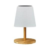 Tafellamp op zonne-energie en oplaadbaar - LUMISKY - STANDY MINI WOOD SOLAR - H25 cm - Warm wit en dimbaar witte LED - thumbnail