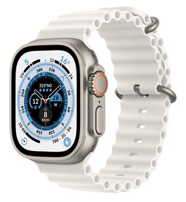Refurbished Apple Watch Ultra 1 49 mm Ocean Wit Gebruikt