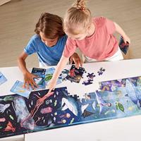 Puzzel Hape 150 x 30 cm 200 Onderdelen Navy - thumbnail
