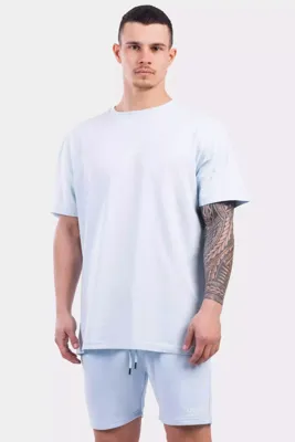 24 Uomo Basic T-Shirt Heren Lichtblauw - Maat XXL - Kleur: Lichtblauw | Soccerfanshop
