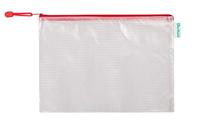 Opbergtas tarifold met rits 330x240mm pvc rd | 8 stuks - thumbnail