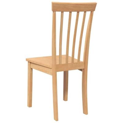 Eetkamerstoelen 2 st massief hout naturel rubber Eetkamerstoelen 2 st massief hout naturel rubber