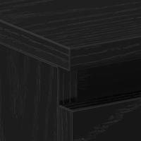 Nachtkastjes 2 stuks Zwart Eiken 40x30x39 cm Bewerkt Hout - thumbnail