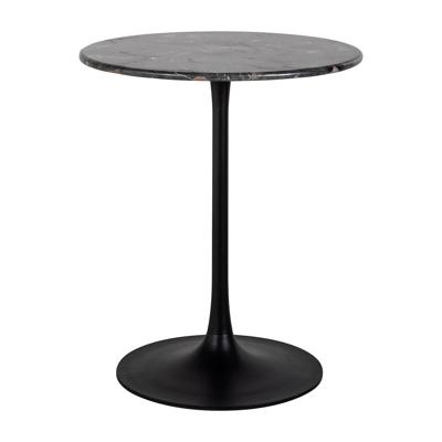 Richmond Ronde Bistrotafel 'Carlten' Marmer, 65cm, kleur Zwart