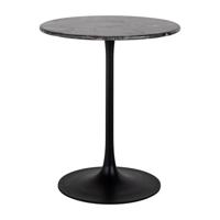 Richmond Ronde Bistrotafel 'Carlten' Marmer, 65cm, kleur Zwart - thumbnail