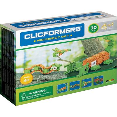 Clicformers mini insecten set 4in1, 30 dlg.