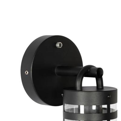 QAZQA Buiten wandlamp zwart IP44 met schemersensor - Ruben QAZQA Buiten wandlamp zwart IP44 met schemersensor - Ruben