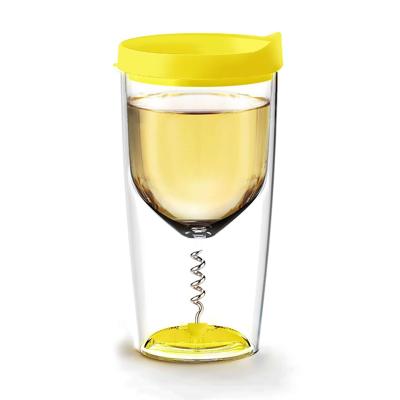 Asobu Vino Opener Cup 350 ml Geel/Transparant